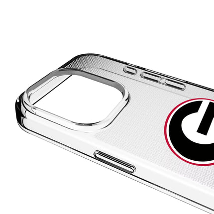 University of Georgia Bulldogs Linen Clear Phone Case for Apple iPhone