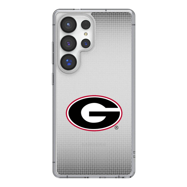 University of Georgia Bulldogs Linen Clear Phone Case for Samsung Galaxy