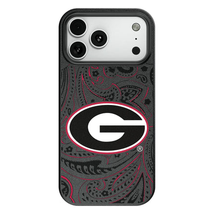 University of Georgia Bulldogs Paisley MagSafe Compatible Phone Case for Apple iPhone