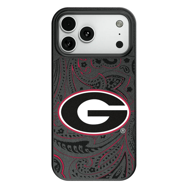 University of Georgia Bulldogs Paisley MagSafe Compatible Phone Case for Apple iPhone