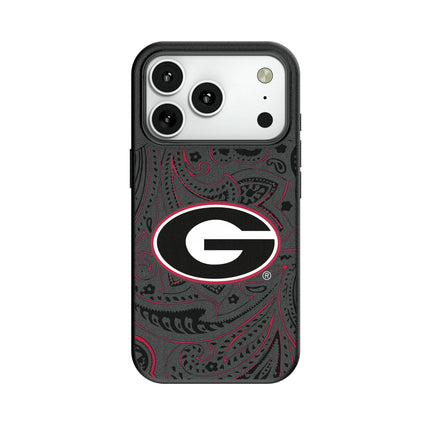 University of Georgia Bulldogs Paisley MagSafe Compatible Phone Case for Apple iPhone