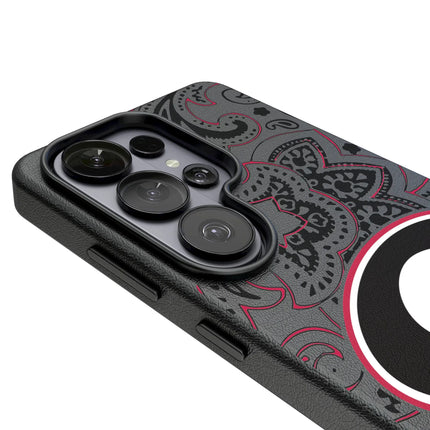 University of Georgia Bulldogs Paisley MagSafe Compatible Phone Case for Samsung Galaxy