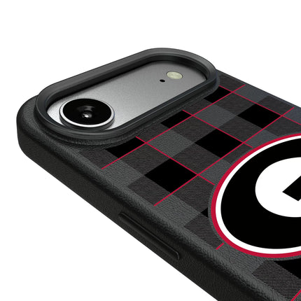University of Georgia Bulldogs Plaid MagSafe Compatible Phone Case for Apple iPhone