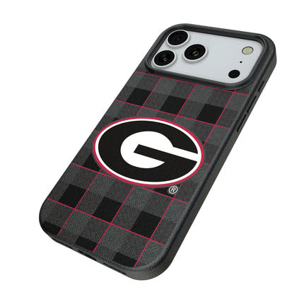 University of Georgia Bulldogs Plaid MagSafe Compatible Phone Case for Apple iPhone