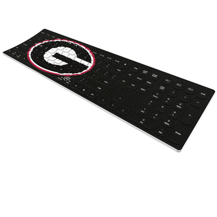 University of Georgia Bulldogs Solid Curved Wireless Keyboard