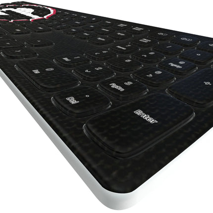 University of Georgia Bulldogs Solid Curved Wireless Keyboard