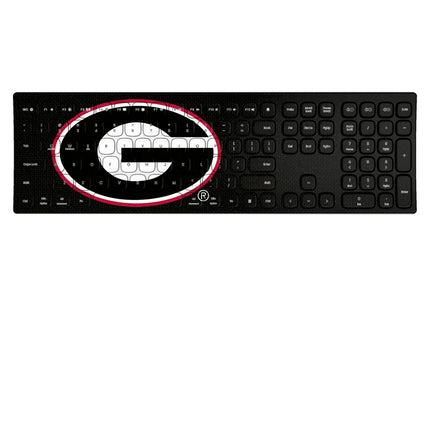 University of Georgia Bulldogs Solid Curved Wireless Keyboard