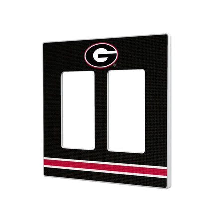 University of Georgia Bulldogs Stripe Hidden-Screw Light Switch Plate