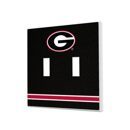 University of Georgia Bulldogs Stripe Hidden-Screw Light Switch Plate