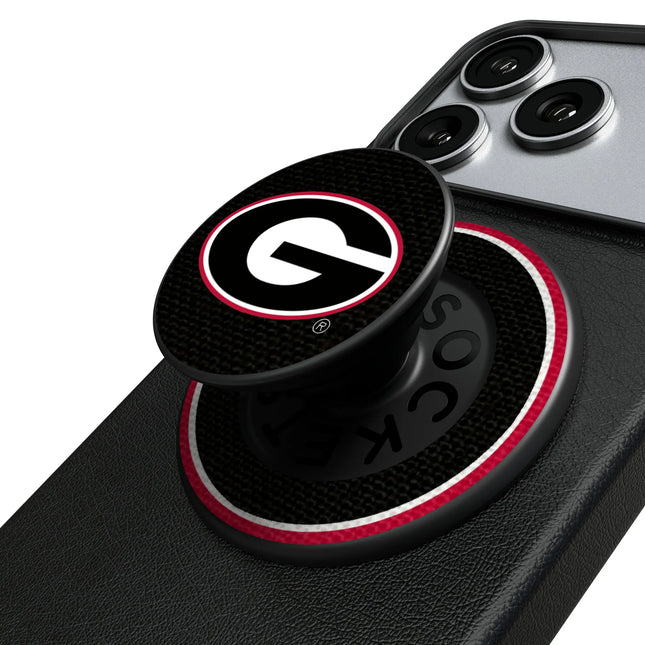 University of Georgia Bulldogs Stripe PopSockets Magnetic Phone Grip and Stand