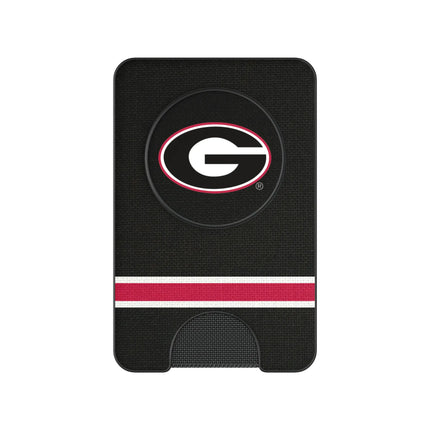 University of Georgia Bulldogs Stripe PopSockets MagSafe-Compatible PopWallet+