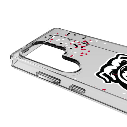 University of Georgia Bulldogs Uga Confetti Clear Phone Case for Samsung Galaxy