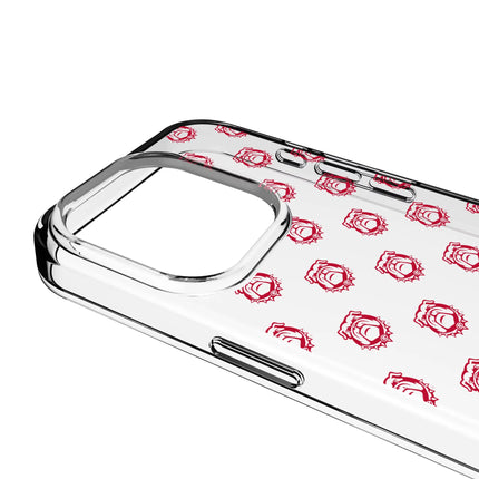 University of Georgia Bulldogs Uga Fashion Pattern Clear Phone Case for Apple iPhone
