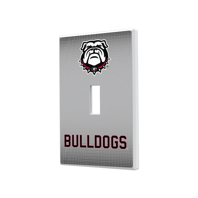 University of Georgia Bulldogs Uga Linen Hidden-Screw Light Switch Plate