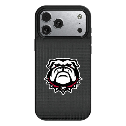 University of Georgia Bulldogs Uga Linen MagSafe Compatible Phone Case for Apple iPhone