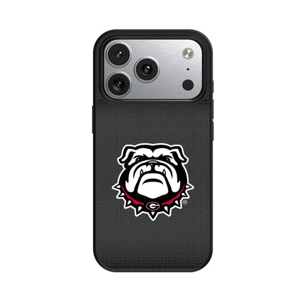 University of Georgia Bulldogs Uga Linen MagSafe Compatible Phone Case for Apple iPhone