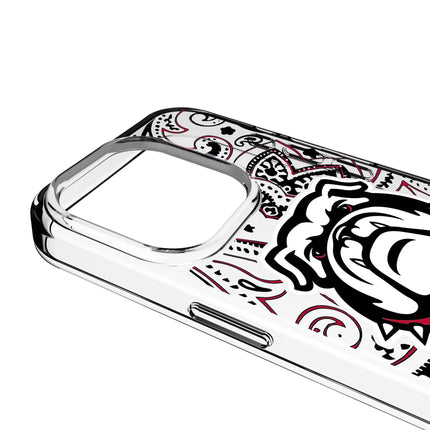 University of Georgia Bulldogs Uga Paisley Clear Phone Case for Apple iPhone