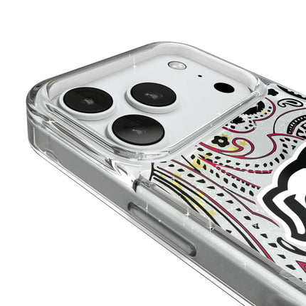 University of Georgia Bulldogs Uga Paisley Glitter Phone Case for Apple iPhone