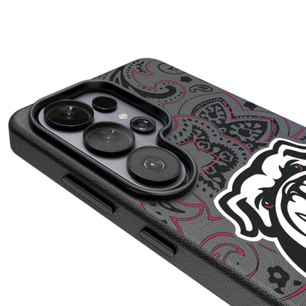 University of Georgia Bulldogs Uga Paisley MagSafe Compatible Phone Case for Samsung Galaxy