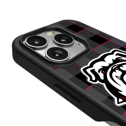 University of Georgia Bulldogs Uga Plaid MagSafe Compatible Phone Case for Apple iPhone