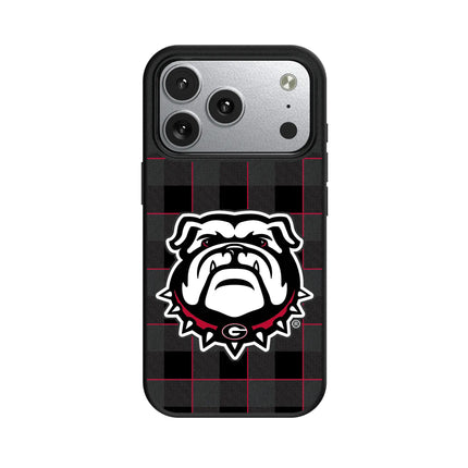 University of Georgia Bulldogs Uga Plaid MagSafe Compatible Phone Case for Apple iPhone