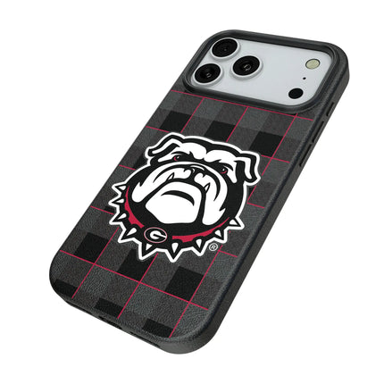 University of Georgia Bulldogs Uga Plaid MagSafe Compatible Phone Case for Apple iPhone