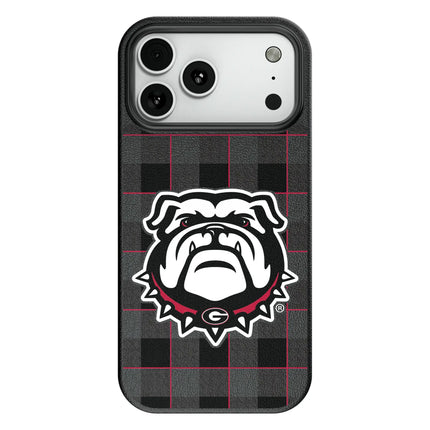 University of Georgia Bulldogs Uga Plaid MagSafe Compatible Phone Case for Apple iPhone