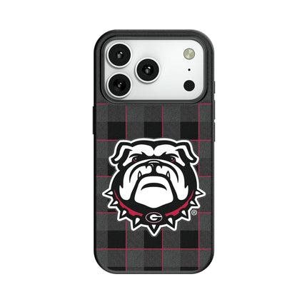 University of Georgia Bulldogs Uga Plaid MagSafe Compatible Phone Case for Apple iPhone