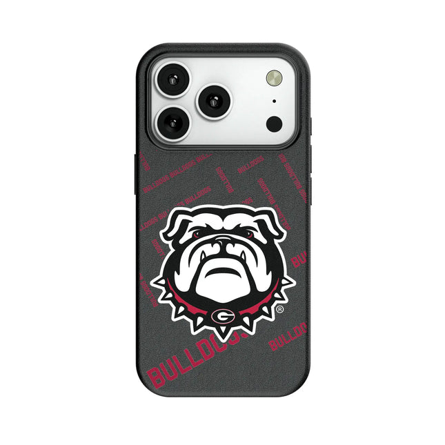 University of Georgia Bulldogs Uga Quadtile MagSafe Compatible Phone Case for Apple iPhone