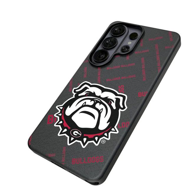 University of Georgia Bulldogs Uga Quadtile MagSafe Compatible Phone Case for Samsung Galaxy
