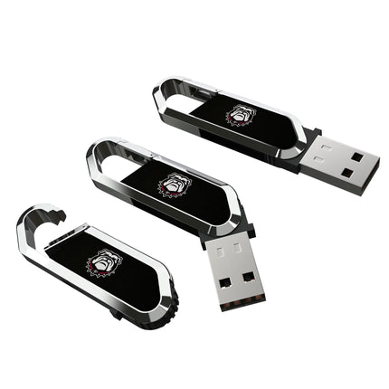 University of Georgia Bulldogs Uga Solid USB 64GB Clip Style Flash Drive