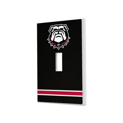 University of Georgia Bulldogs Uga Stripe Hidden-Screw Light Switch Plate