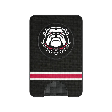 University of Georgia Bulldogs Uga Stripe PopSockets MagSafe-Compatible PopWallet+