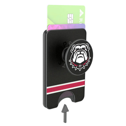 University of Georgia Bulldogs Uga Stripe PopSockets MagSafe-Compatible PopWallet+