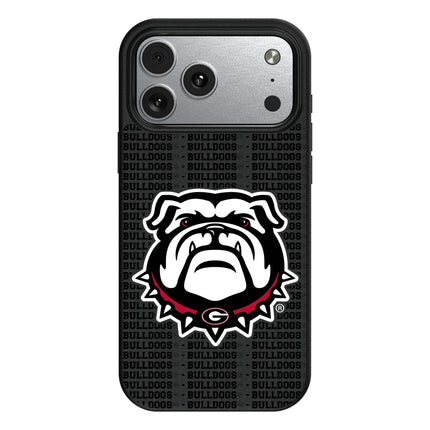University of Georgia Bulldogs Uga Text Backdrop MagSafe Compatible Phone Case for Apple iPhone
