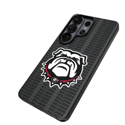 University of Georgia Bulldogs Uga Text Backdrop MagSafe Compatible Phone Case for Samsung Galaxy