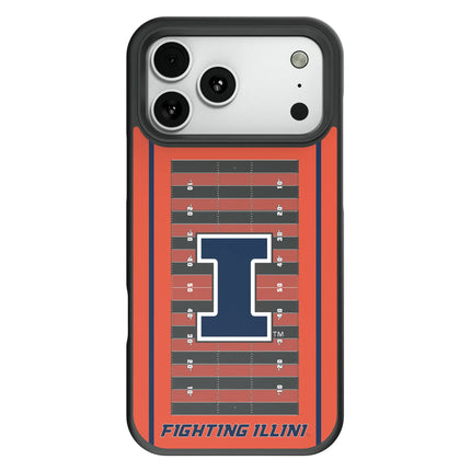 University of Illinois Fighting Illini Field Bump Phone Case for Apple iPhone
