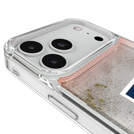University of Illinois Fighting Illini Linen Glitter Phone Case for Apple iPhone