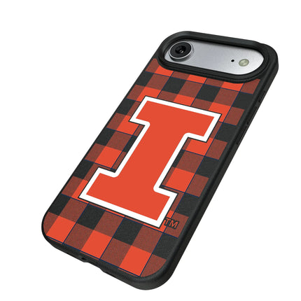 University of Illinois Fighting Illini Plaid MagSafe Compatible Phone Case for Apple iPhone