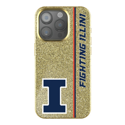 University of Illinois Fighting Illini Sidebar Bling Phone Case for Apple iPhone