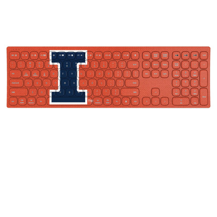 University of Illinois Fighting Illini Solid Curved Wireless Keyboard