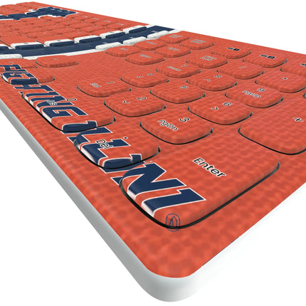 University of Illinois Fighting Illini Stripe Curved Wireless Keyboard