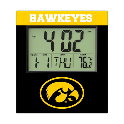 University of Iowa Hawkeyes Color Block Wall Clock