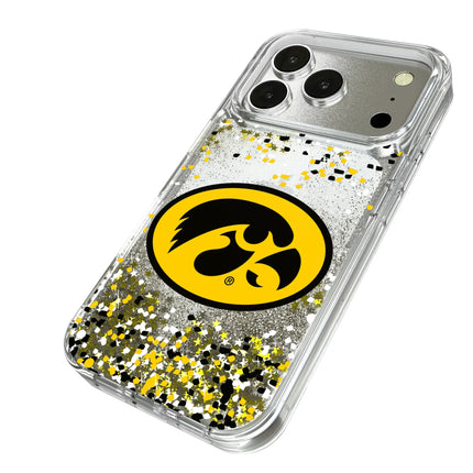 University of Iowa Hawkeyes Confetti Glitter Phone Case for Apple iPhone