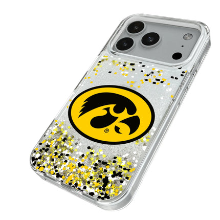 University of Iowa Hawkeyes Confetti Glitter Phone Case for Apple iPhone