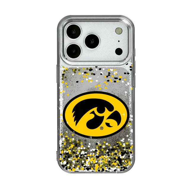 University of Iowa Hawkeyes Confetti Glitter Phone Case for Apple iPhone