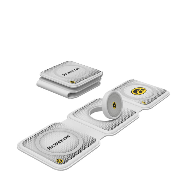University of Iowa Hawkeyes Linen Foldable 3 in 1 Charger