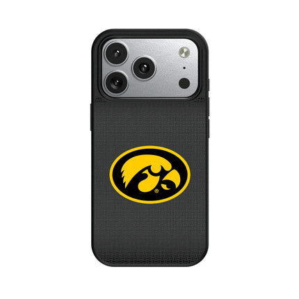 University of Iowa Hawkeyes Linen MagSafe Compatible Phone Case for Apple iPhone