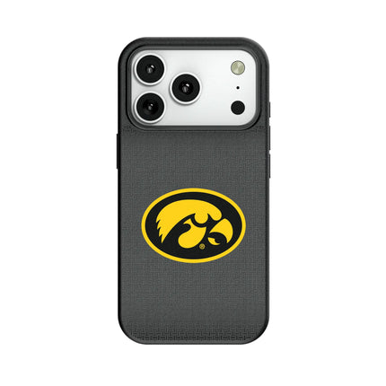 University of Iowa Hawkeyes Linen MagSafe Compatible Phone Case for Apple iPhone