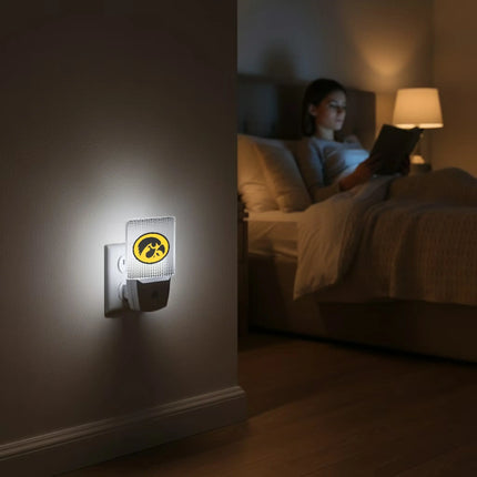 University of Iowa Hawkeyes Linen Night Light 2-Pack